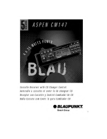 Blaupunkt Aspen-CM-147 - Owners Manual